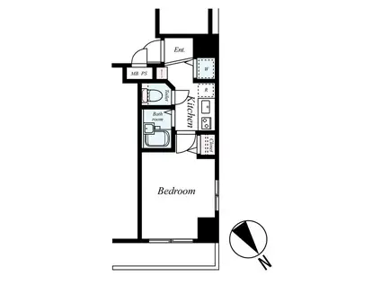 ジュエル板橋区役所前(1K/3階)の間取り写真