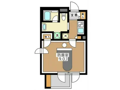 SONORIT 池之端(1K/1階)の間取り写真