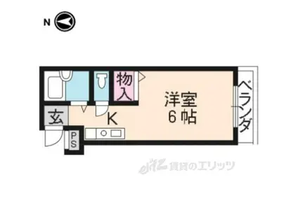 アークみささぎ(ワンルーム/2階)の間取り写真