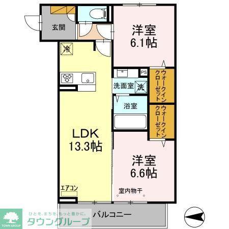アルフォーレ(2LDK/3階)の間取り写真