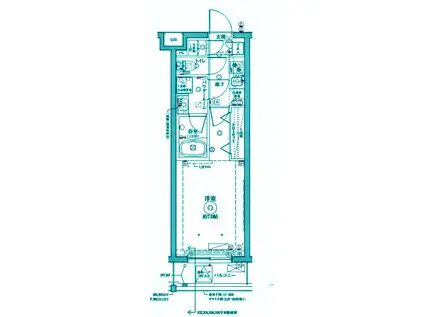クレイシアアイズ祐天寺2(1K/3階)の間取り写真