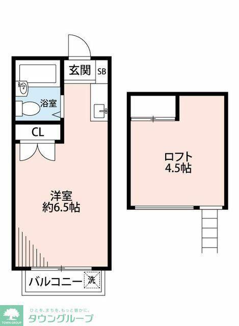 ヴァセロン野寺(ワンルーム/2階)の間取り写真