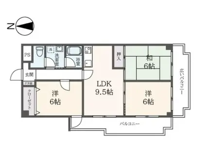 サンクレスト(3LDK/3階)の間取り写真