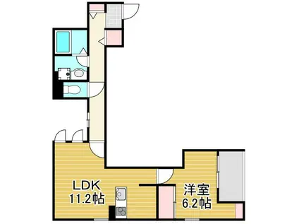 スマイル K(1LDK/2階)の間取り写真