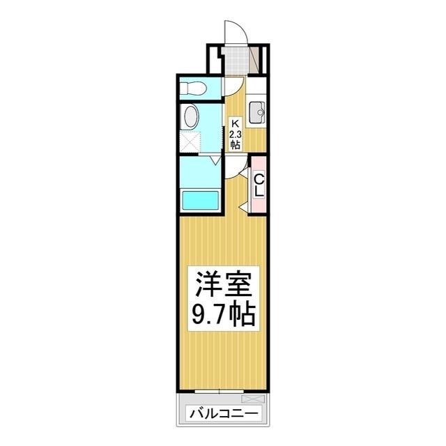 SUMIKAWA(1K/2階)の間取り写真