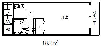 メゾン・ド・六甲パート2(ワンルーム/1階)の間取り写真