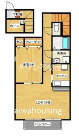 FORUM(1LDK/2階)の間取り写真