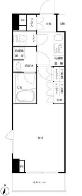 ルーブル池袋弐番館(1K/6階)の間取り写真