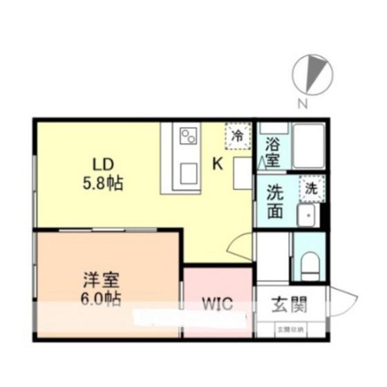 ROYAL MINT(1LDK/2階)の間取り写真
