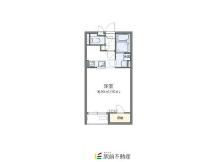 レオネクストTAKAGISE(1K/2階)の間取り写真