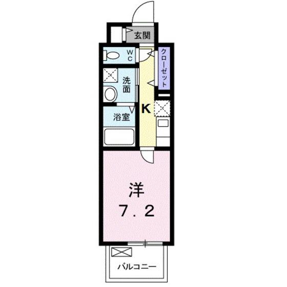 広島電鉄本線 天満町駅 徒歩4分 10階建 築7年(1K/10階)の間取り写真
