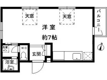 スプローネ御影(ワンルーム/5階)の間取り写真