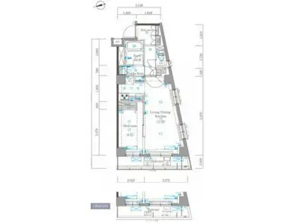 プレセダンヒルズ向島イースト(1LDK/2階)の間取り写真