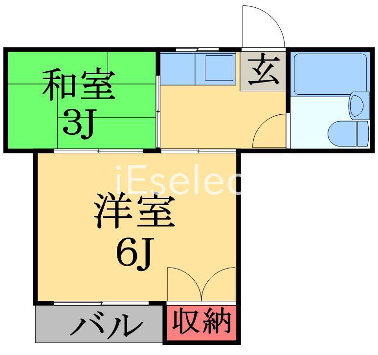 ドルチェ(2K/2階)の間取り写真