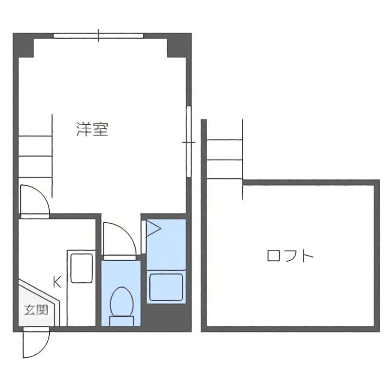 ノースピア23(1K/4階)の間取り写真