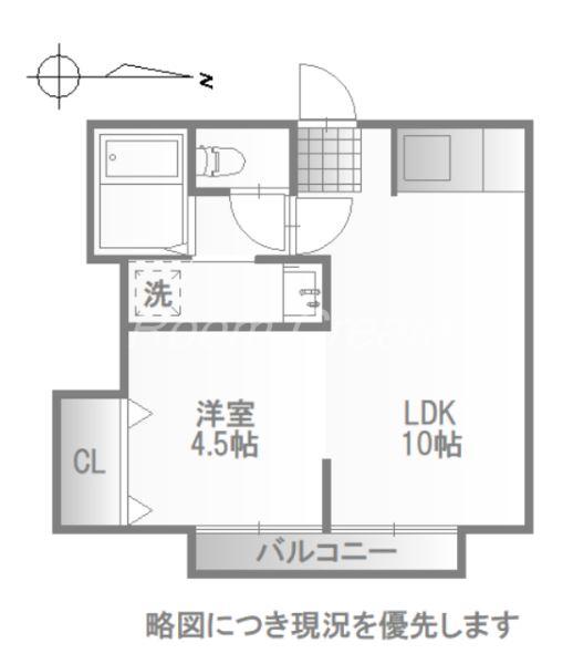 LEAO PURO(1LDK/4階)の間取り写真