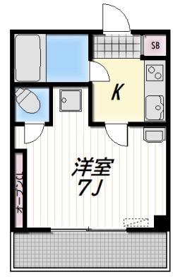 MILLET(1K/2階)の間取り写真
