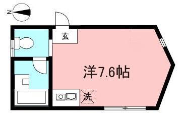 MUY BIEN(ワンルーム/2階)の間取り写真