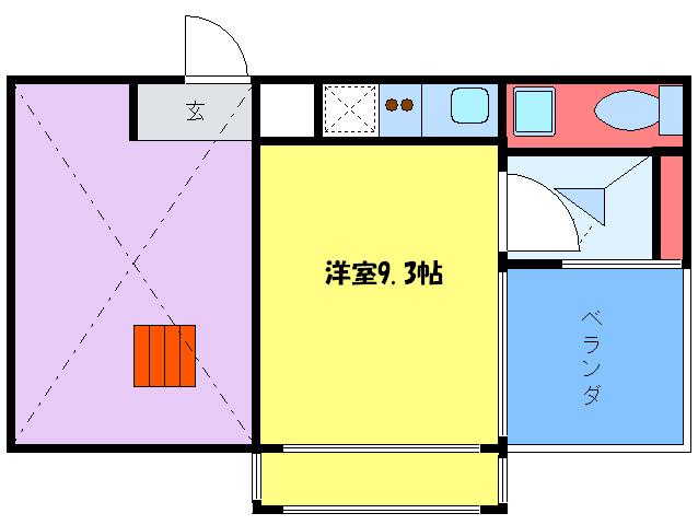 是空NANBA NISHI(ワンルーム/8階)の間取り写真