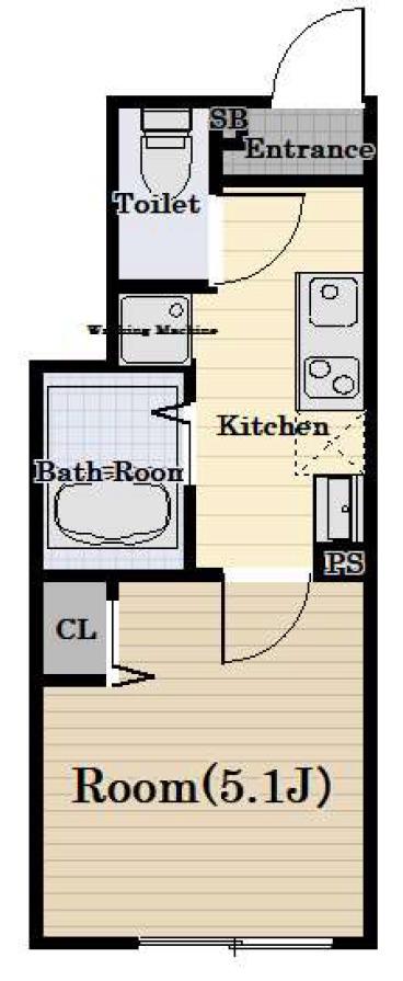 THE RESIDENCE NERIMA(1K/1階)の間取り写真