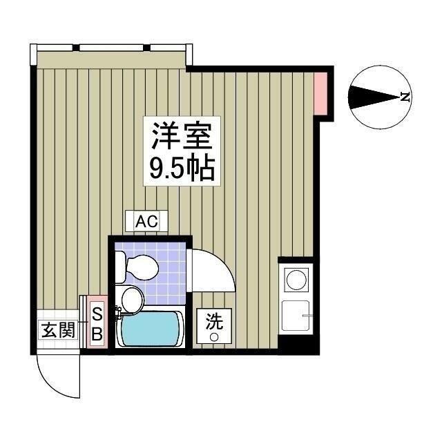FINE吉祥寺(ワンルーム/4階)の間取り写真
