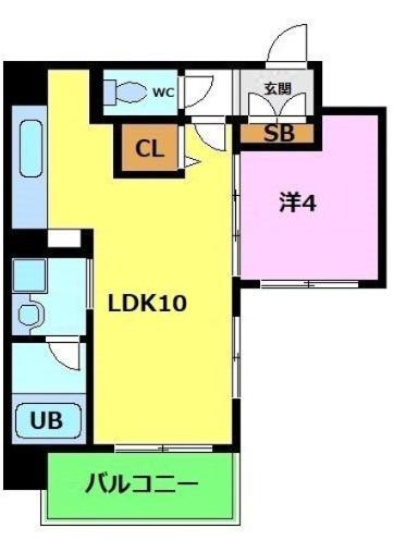 プレステージ七番館(1LDK/2階)の間取り写真