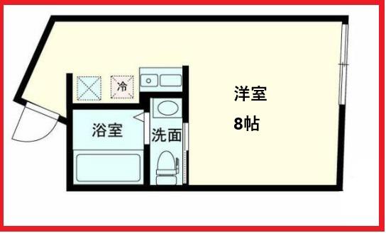 ＪＲ埼京線 十条駅(東京) 徒歩7分 5階建 築10年(ワンルーム/3階)の間取り写真