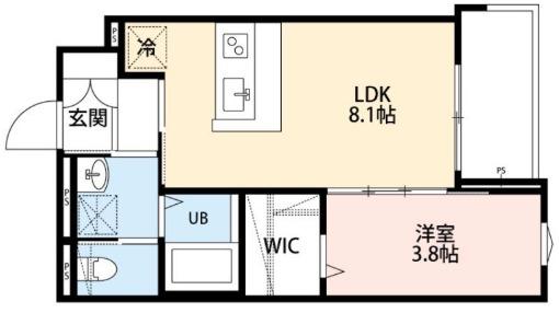 ROBOT HOME 新所沢(1LDK/3階)の間取り写真