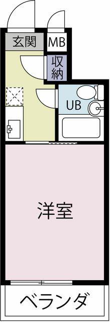 菱光マンション(ワンルーム/1階)の間取り写真