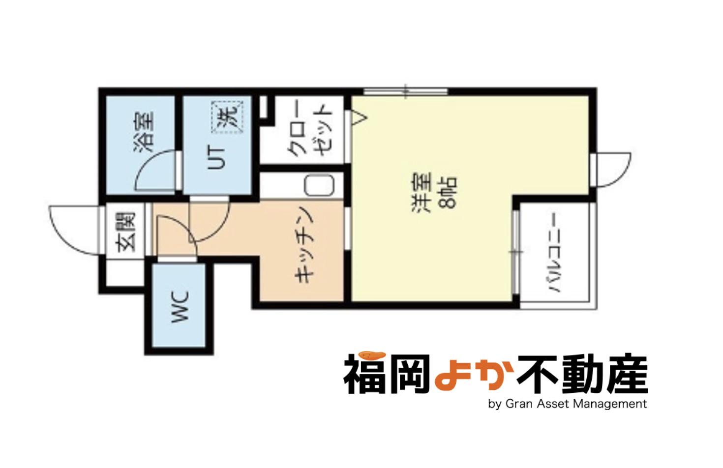 FLATS四季(1K/1階)の間取り写真
