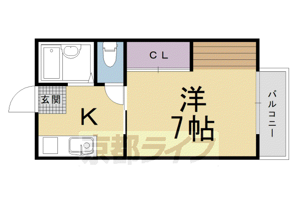 はるはなIII(1K/2階)の間取り写真