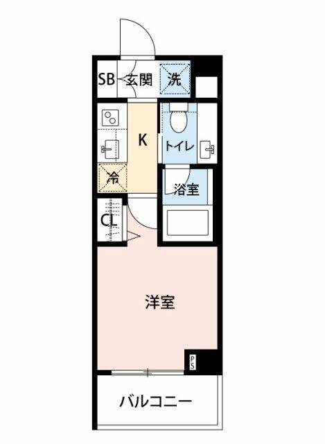 LE-LION大鳥居(1K/3階)の間取り写真