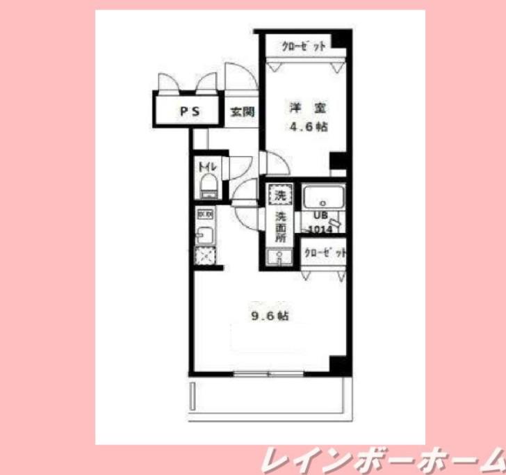 LE・ZIND(1LDK/5階)の間取り写真