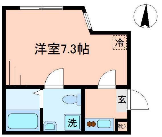 Y-SQUARE ワイスクエア(1K/2階)の間取り写真