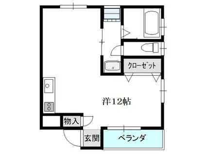 イーダッシュ八幡(ワンルーム/4階)の間取り写真