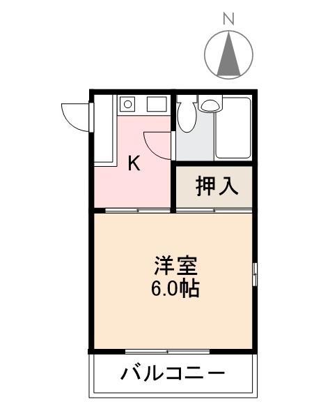 コート紙町VII(1K/3階)の間取り写真