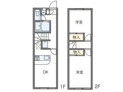 レオパレス教興寺(2DK/1階)の間取り写真