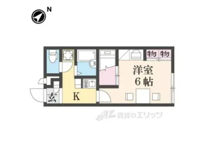 レオパレスKAZU(1K/2階)の間取り写真