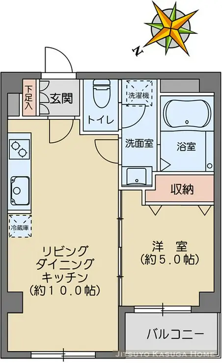 キャニオンマンション文京西片 3階階 間取り