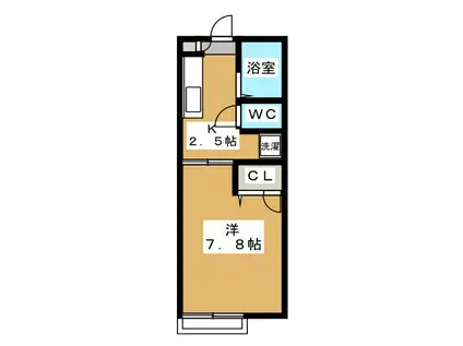サニーコート荻窪(1K/1階)の間取り写真