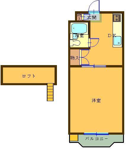 コナビック西塚I(1LDK/3階)の間取り写真