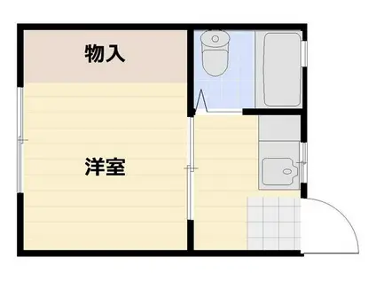 南方ハイツ(1K/2階)の間取り写真