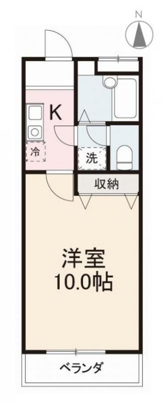 MINORU21(1K/3階)の間取り写真