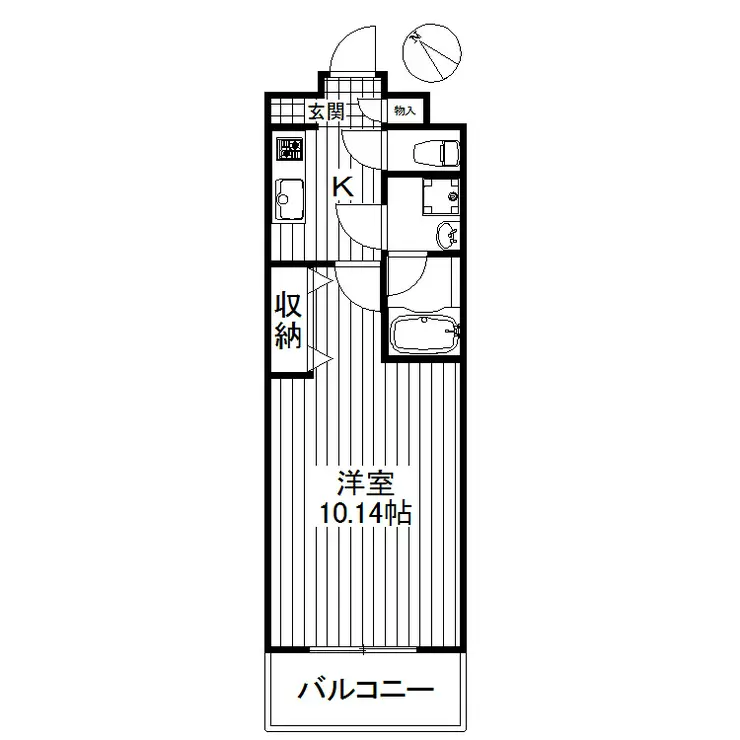 東芳ロイヤルガーデン 1階階 間取り