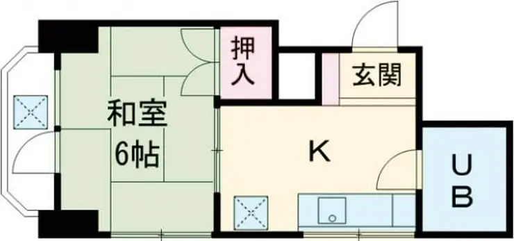 桑原マンション 9階階 間取り