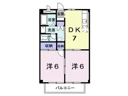 DAIMARU.II(2DK/2階)の間取り写真