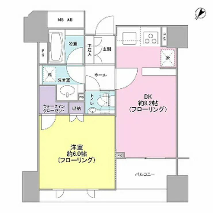 クオリア日本橋 10階階 間取り