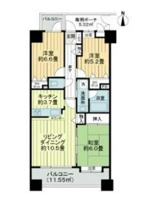ライオンズガーデンシティ両国 9階階 間取り