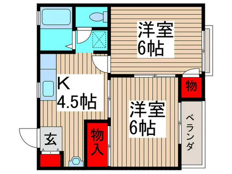 エクセルドミールII 2階階 間取り