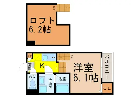 HALE MALIE(1SK/1階)の間取り写真